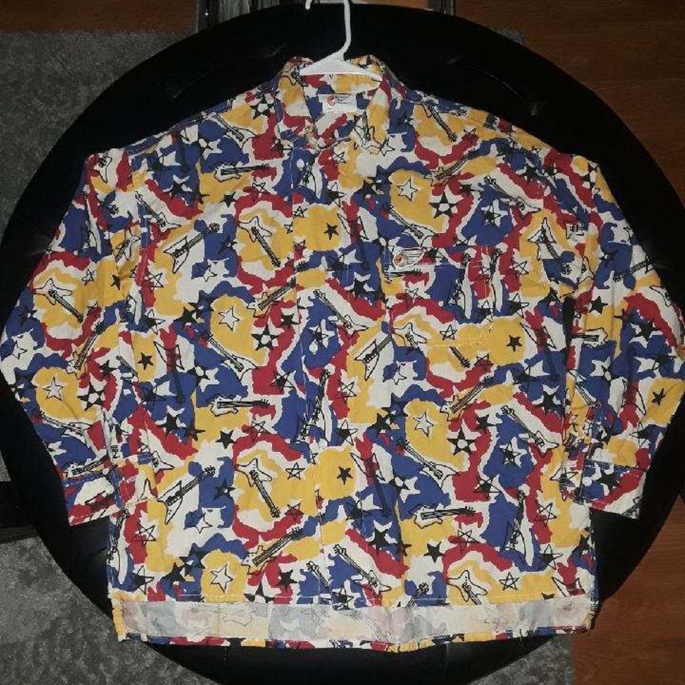 Vintage collectible Jeff Hamilton button you shirt